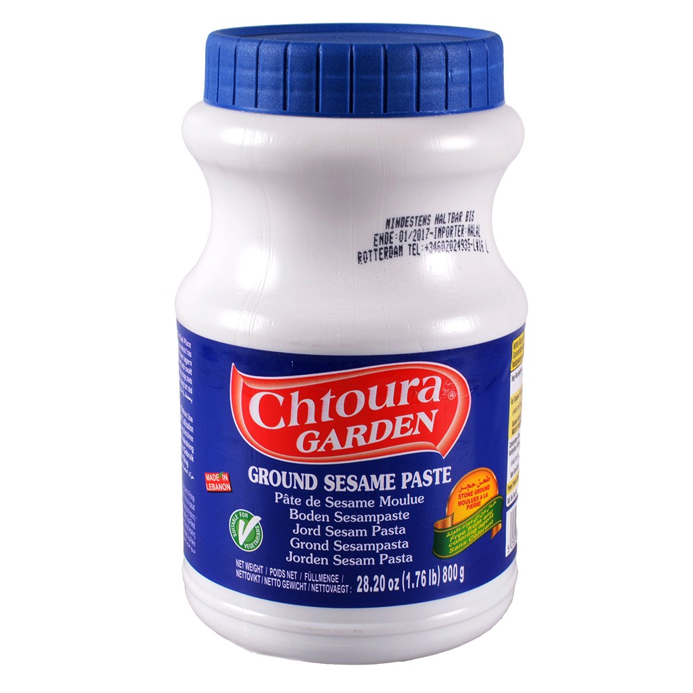 Crema de Tahini Chtoura Gardens- 100% Sésamo - Chtoura 800 gr - Comida Oriental