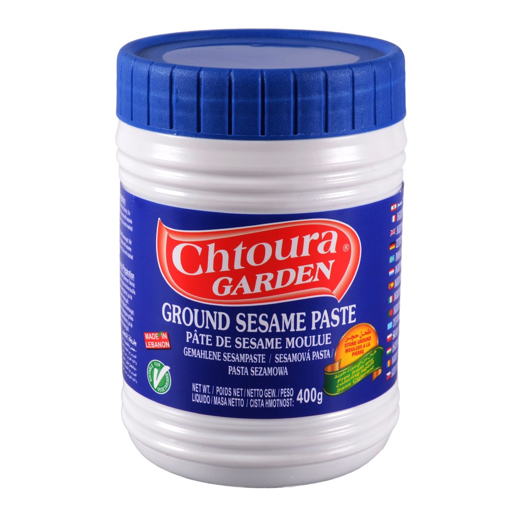 Crema de Tahini Chtoura Gardens- 100% Sésamo - 400 gr - Comida Oriental