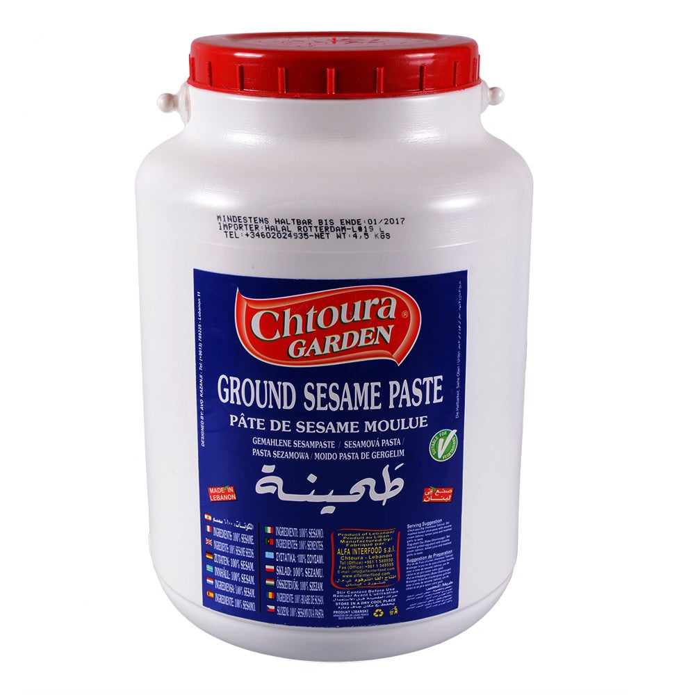 Crema de Tahini Chtoura Gardens- 100% Sésamo - 4'5 kg - Comida Oriental