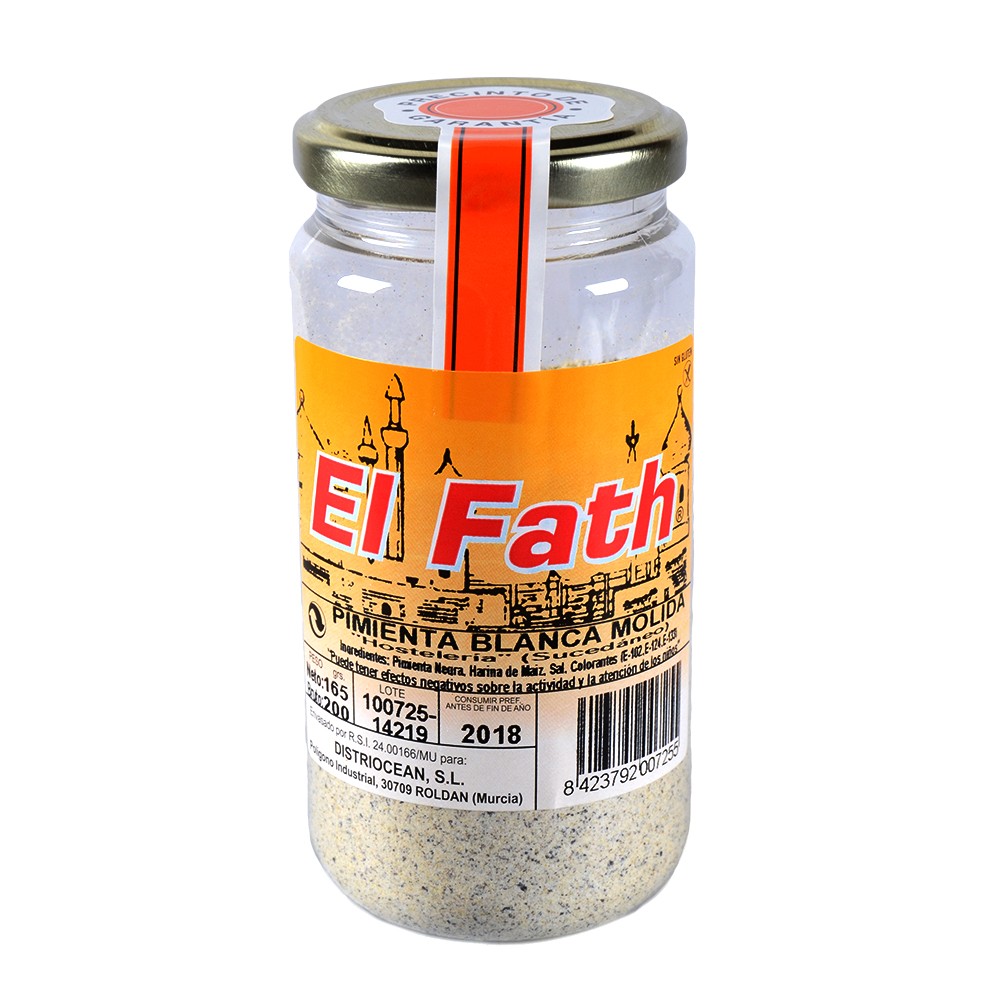 Pimienta Blanca molida - Especias Árabes - Bote 90 gr