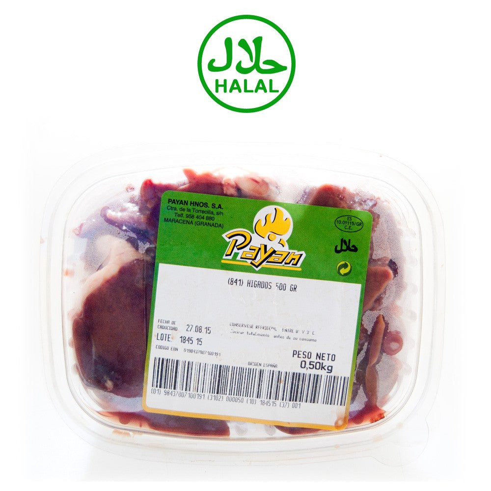 Higados de Pollo - Halal - Bandeja 0,5 kg - Payan