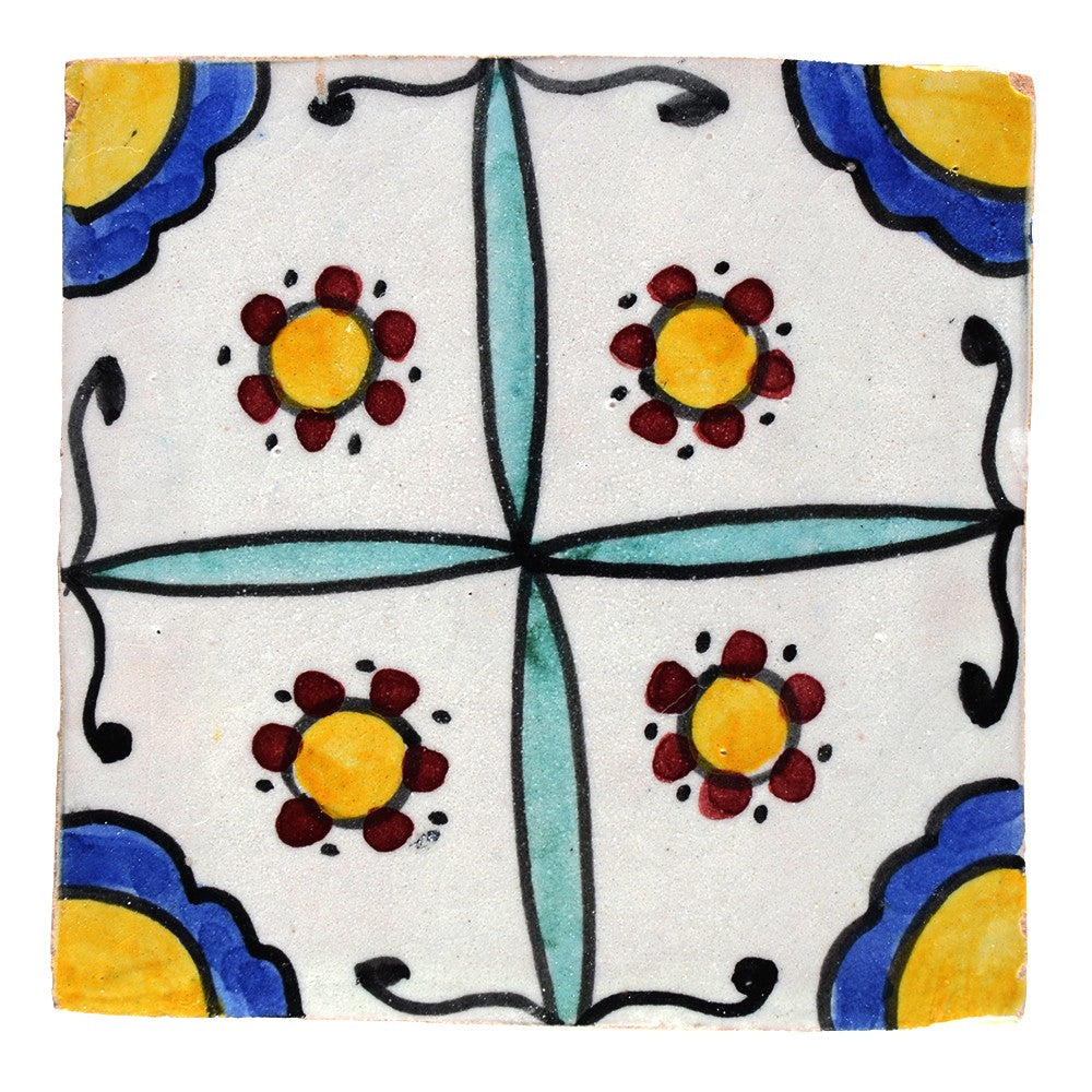 Azulejo Andalusí - 10 cm - Varios Diseños- Artesanal- Modelo 25