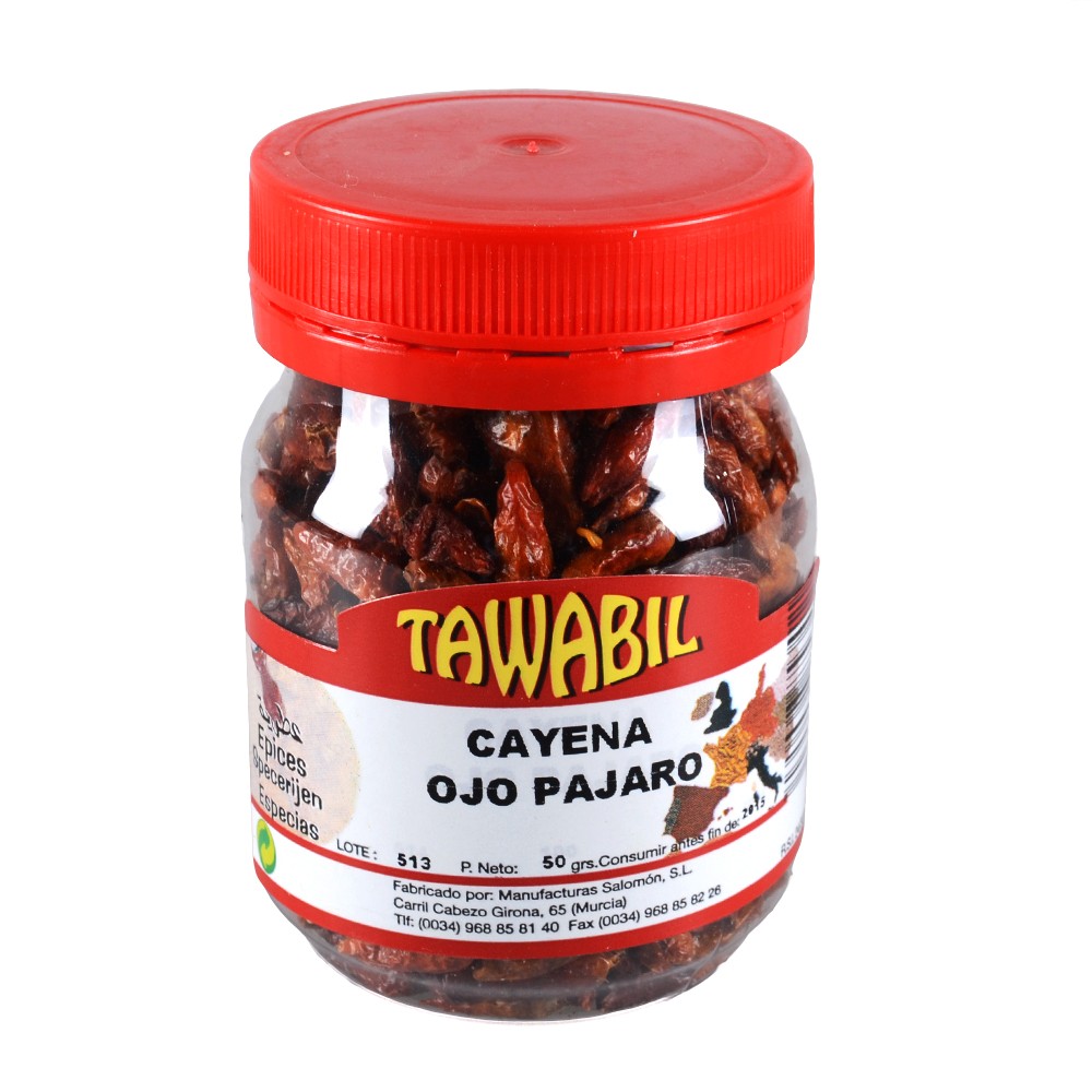Cayena Ojo De Pájaro - Especias arabes - Bote 50 gr