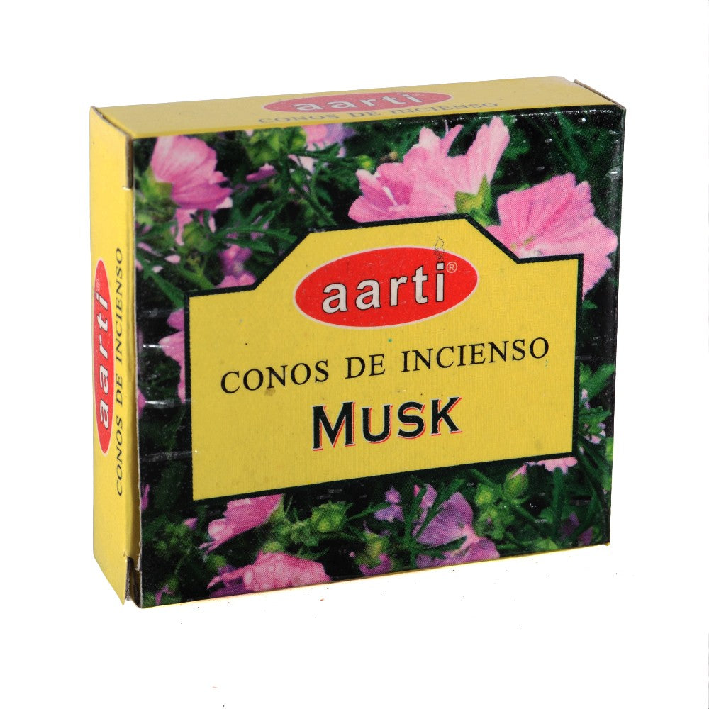 Conos Incienso  - Aarti - Musk - 12 Conos