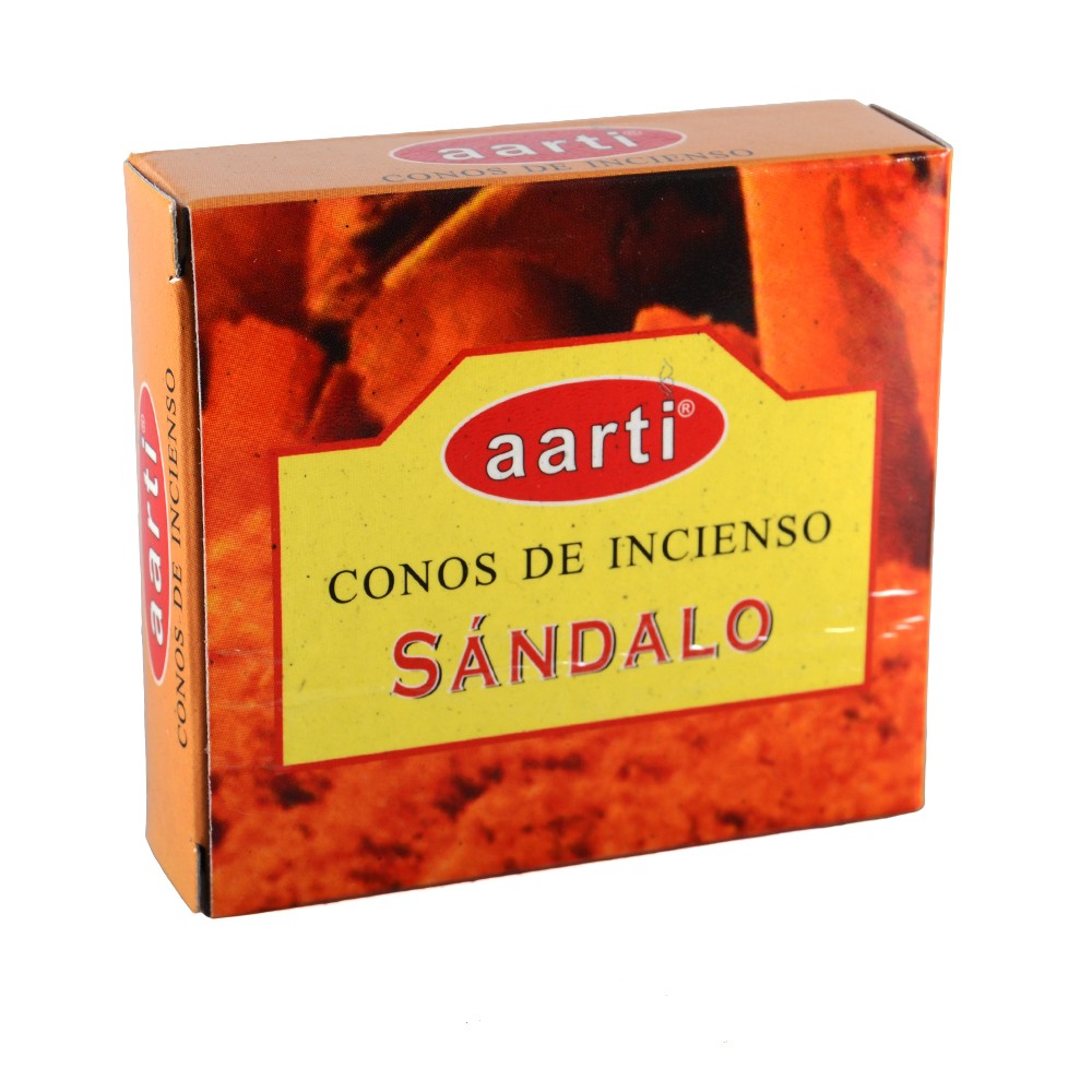 Conos Incienso  - Aarti - Sándalo - 12 Conos
