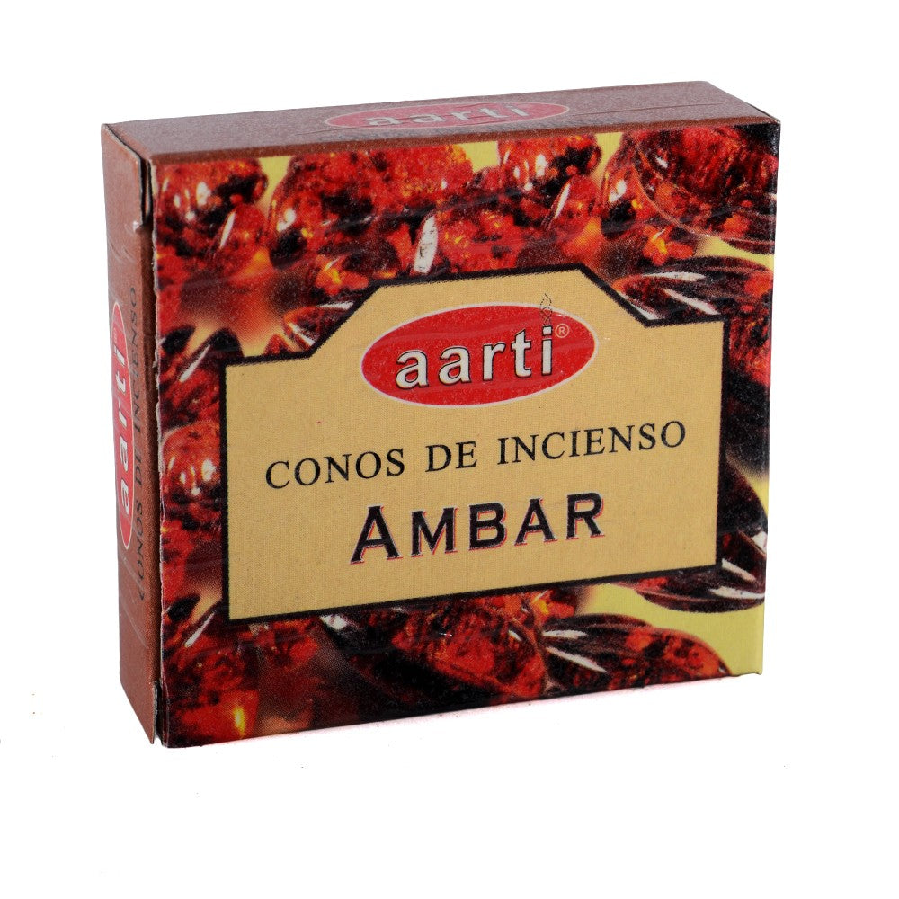Conos Incienso  - Aarti - Ámbar - 12 Conos