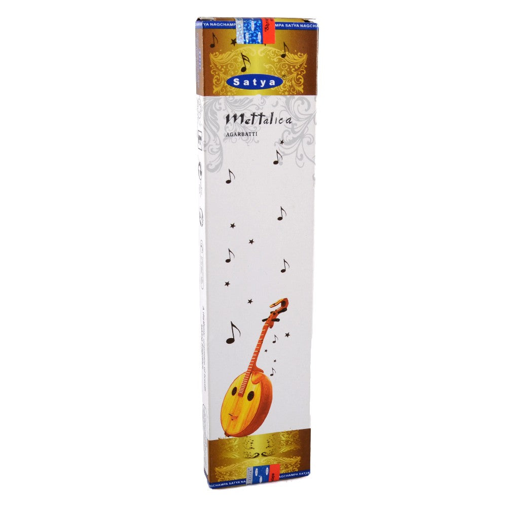 Incienso Mettalica  Agarbatti - 20 gr - Gran Calidad - SATYA