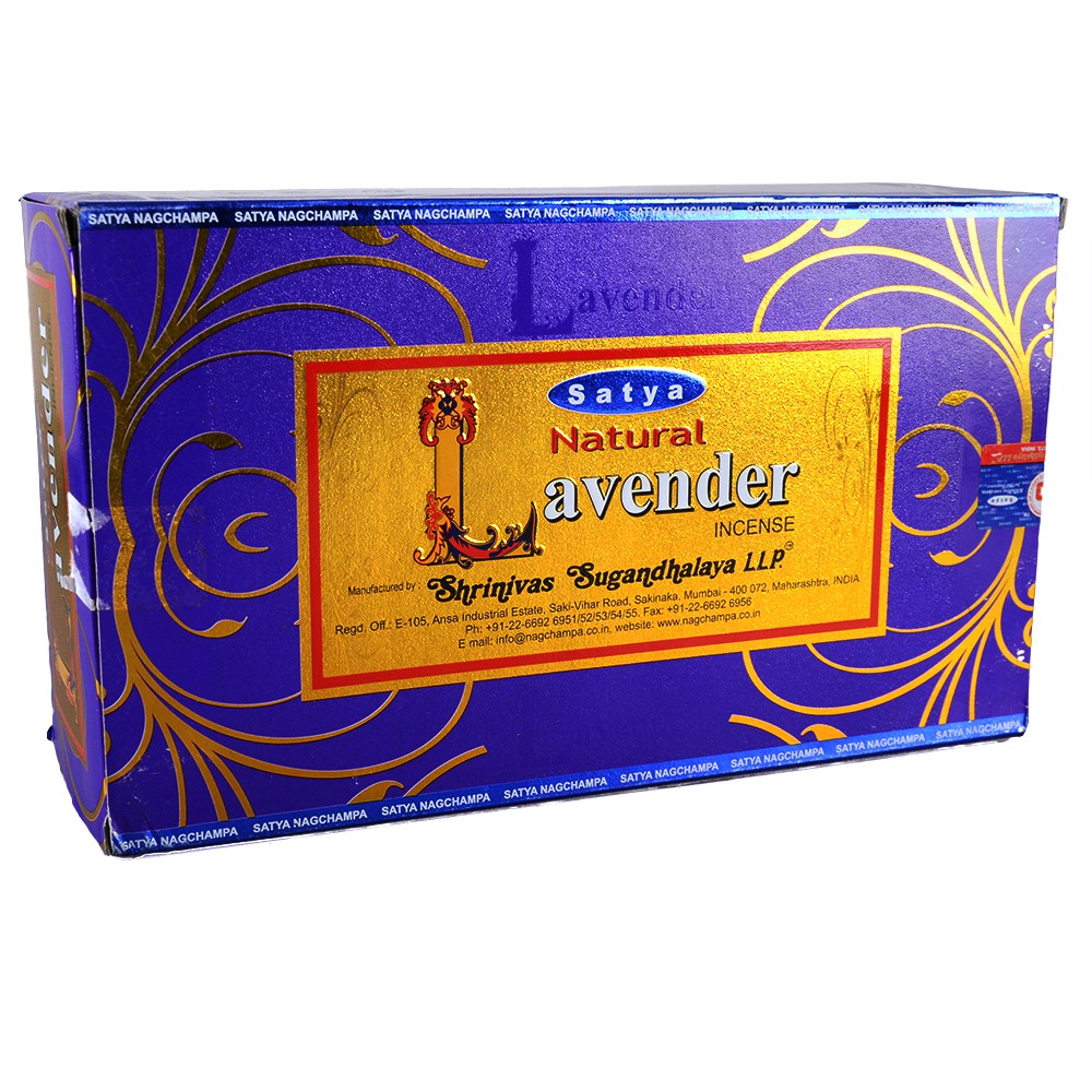 Incienso - Lavanda - Satya Natural - Nueva Gama De Olores - Novedad