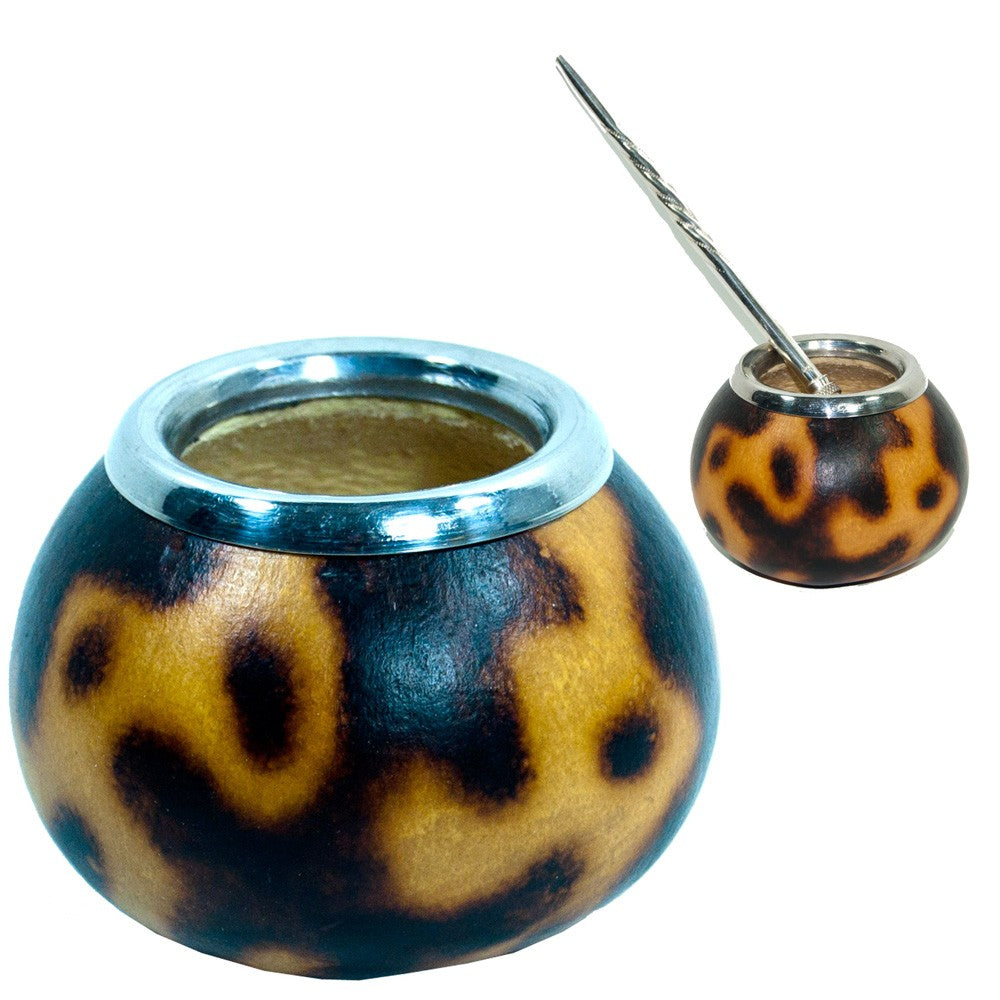 Calabaza Yerba Mate - Boca Acero Inoxidable - 9 x 6 cm