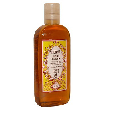 Champú De Henna - Colorante -  Con Extractos Naturales De Henna Y Manzanilla - Cabello Rubio - Radhe Shyam- 250 ml