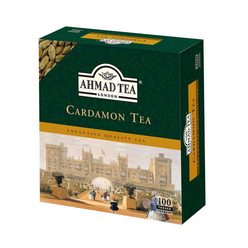 Té Ceylan Con Cardamomo - Bolsitas De Té - AHMAD TEA LONDON - 100 Bolsitas - 200gr