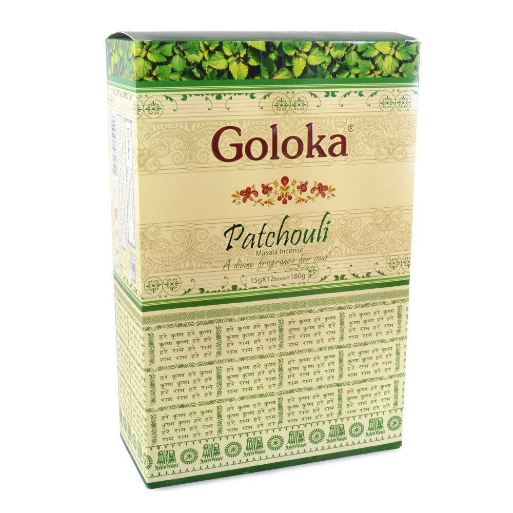 Incienso Goloka Patchouli - 15 gr - Primera Calidad