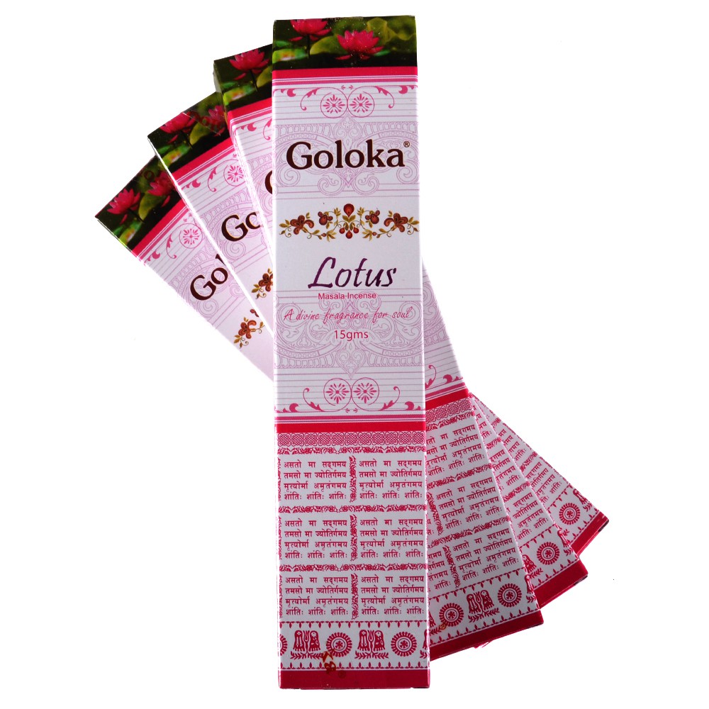 Incienso Goloka Flor De Loto- 15 gr - Primera Calidad