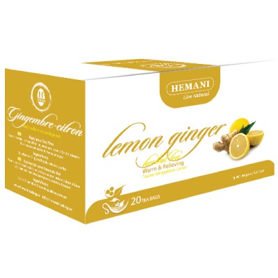 Té Herbal - Limón Y Gengibre - Cálido Alivio - 20 Bolsitas