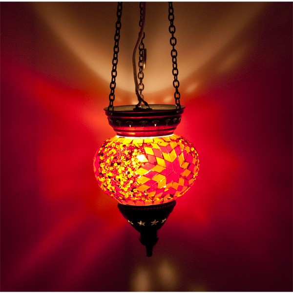Lampara Turca ( Maftuha) - Cristal Murano - Mosaico - 40 cm