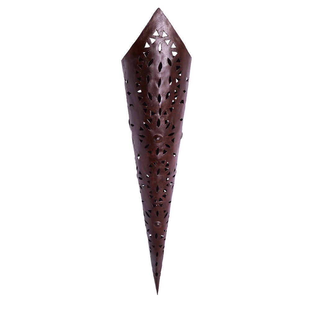 Antorcha Alargada de Hierro Calado - Diseño Medieval - 89 cm