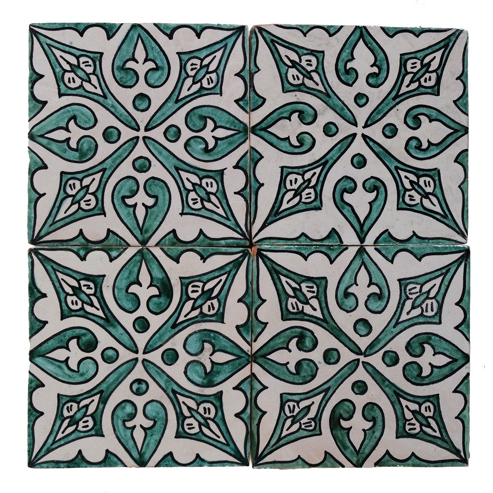 Azulejo Andalusí - 14 cm - Varios Diseños- Artesanal- Modelo 29