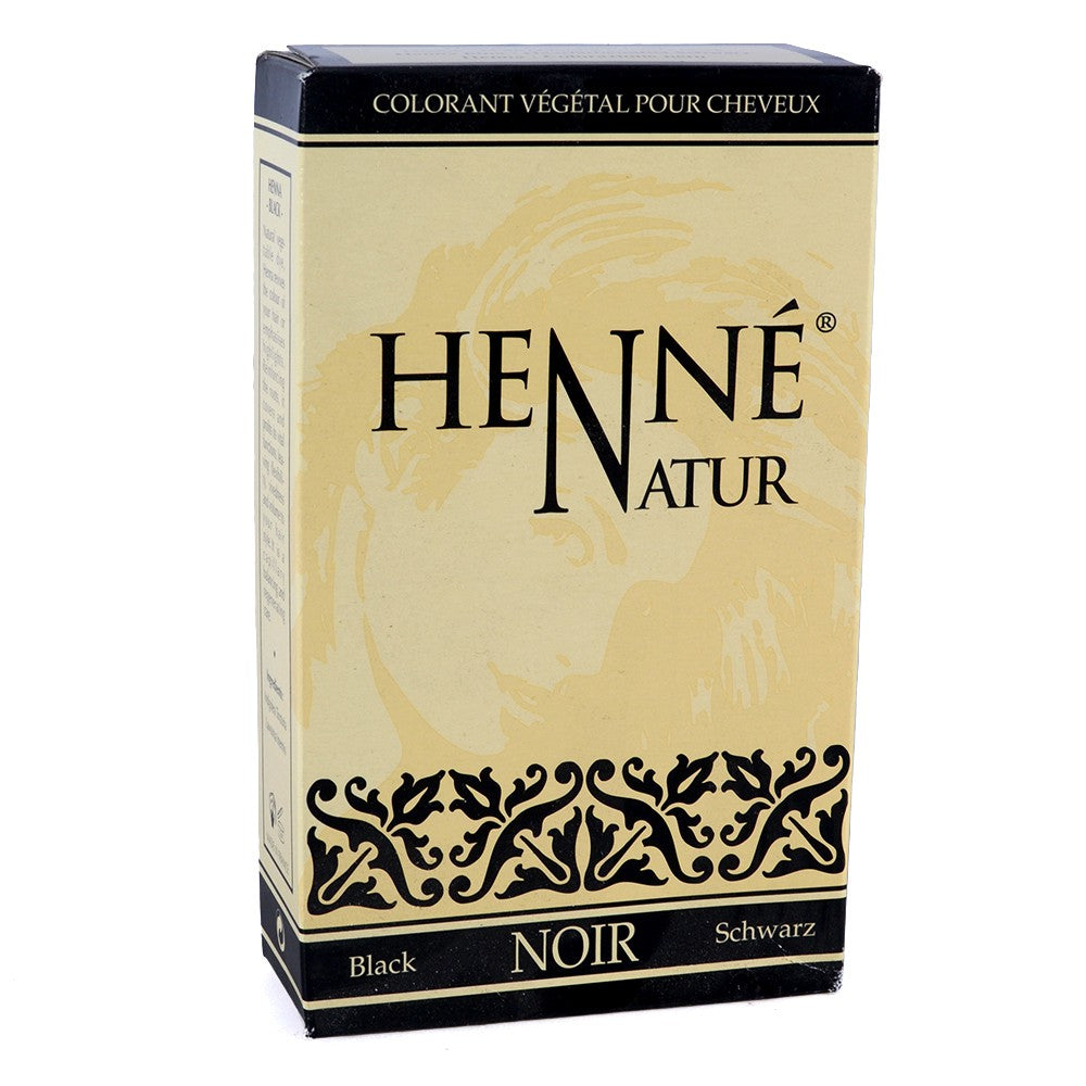 Henna Natural - Colorante Vegetal Para El Cabello - Color Negro - 90 g