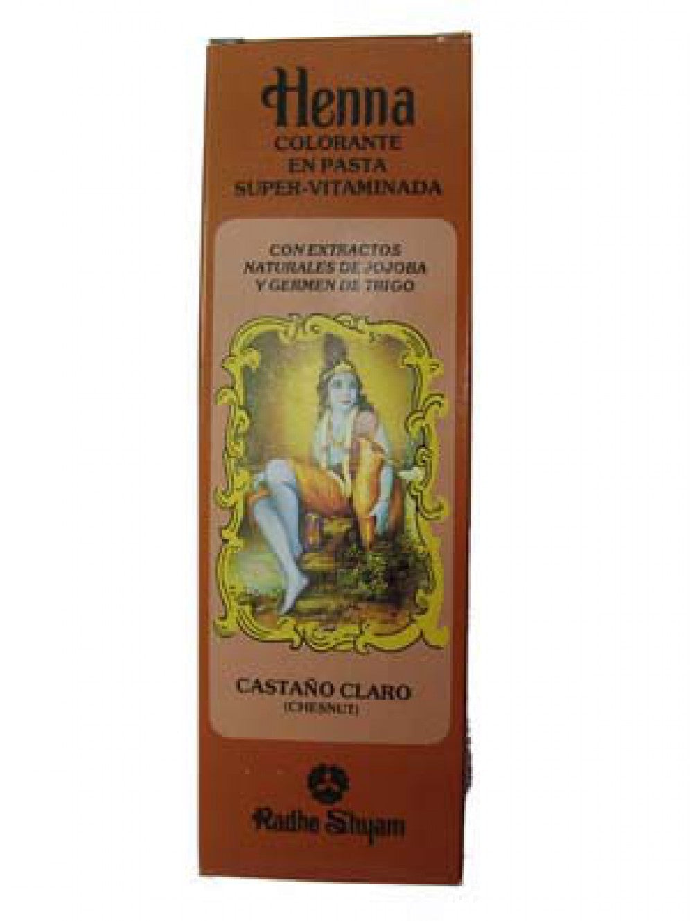 Henna Colorante En Pasta Super-Vitaminada - RADHE SHYAM - Castaño Claro - 200 ml-