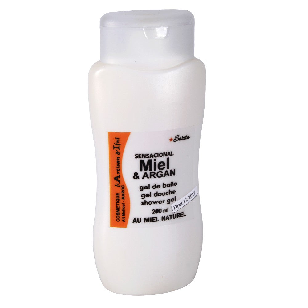 Gel De Baño Y Ducha - Miel Y Argán - Cosmética Natural - 200 ml