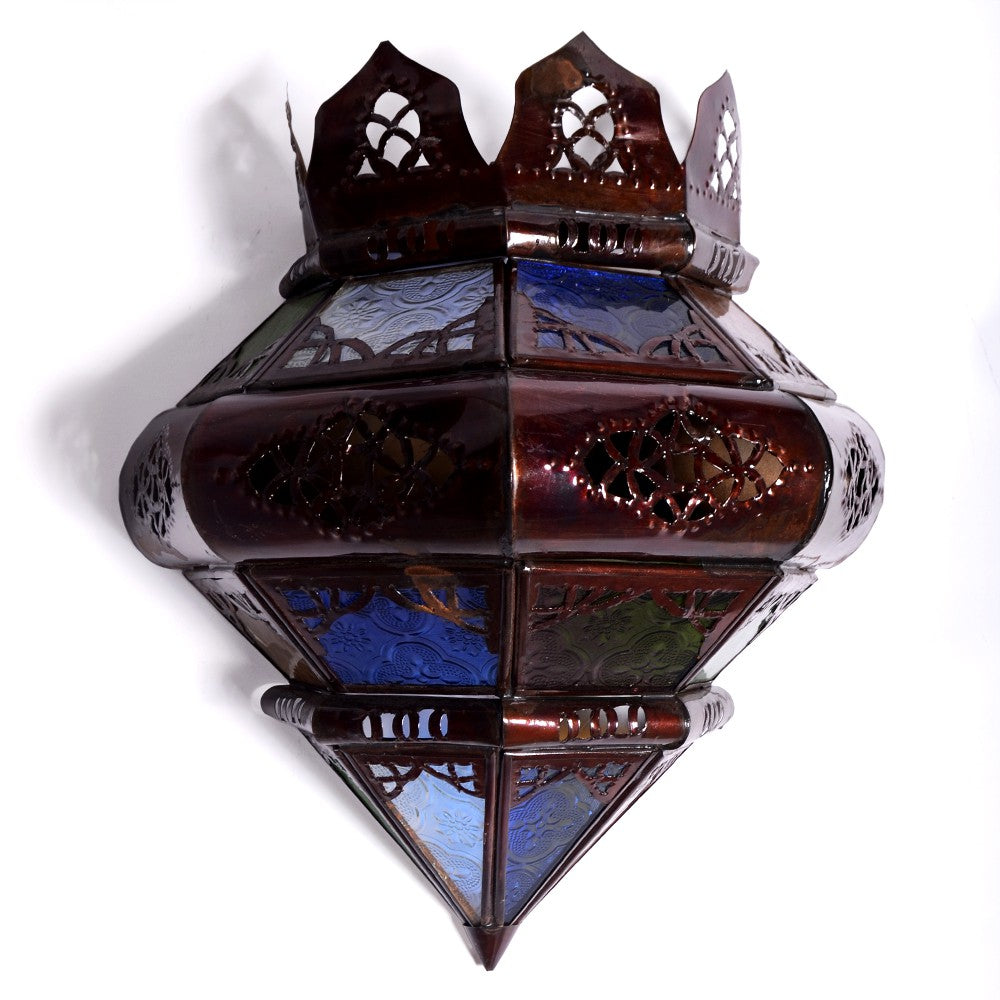 Aplique Calado de Cristal - "Diamante" -  Multicolor - 30 cm