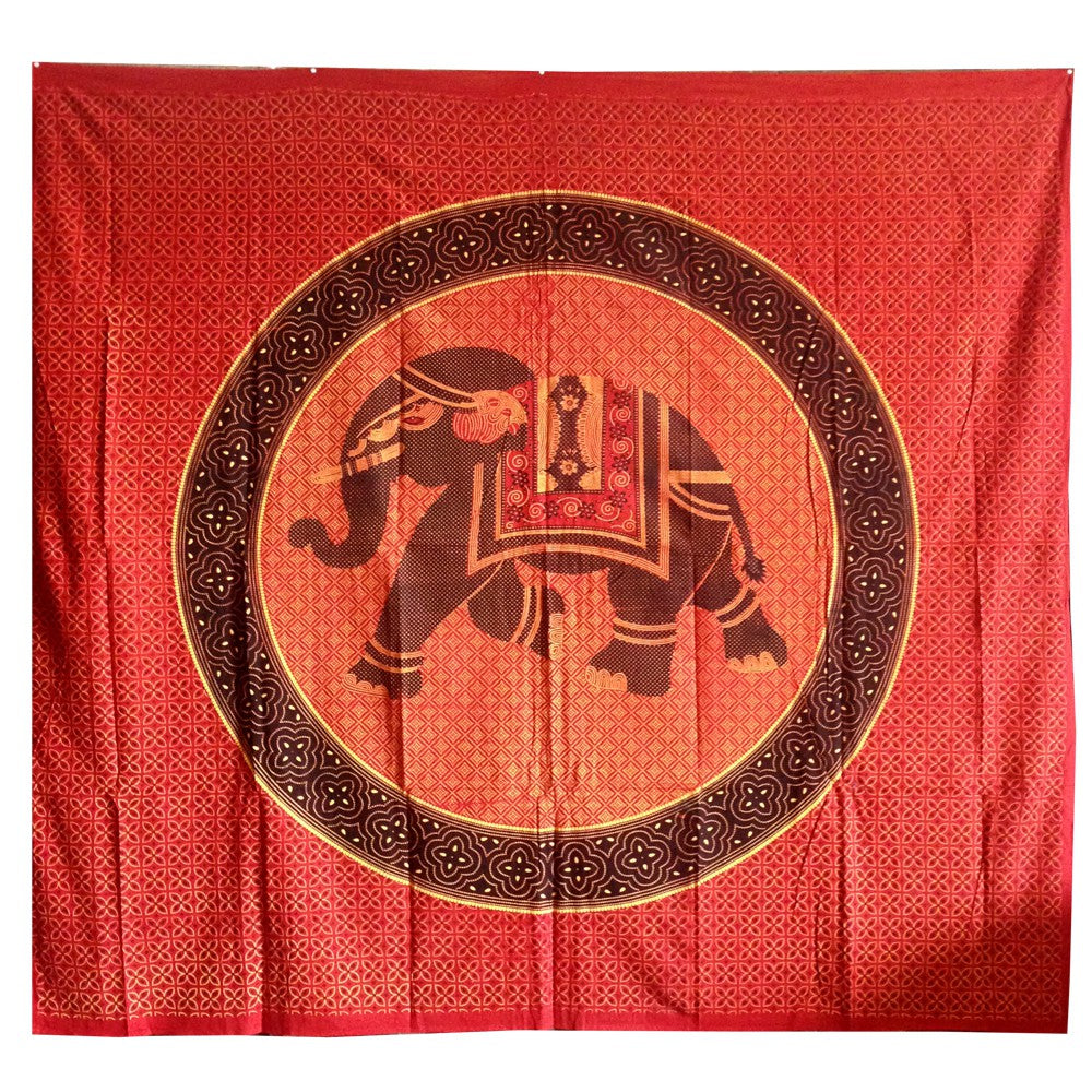 Tela Algodon India - Elefante Imperial - Artesana - 210 x 140 cm
