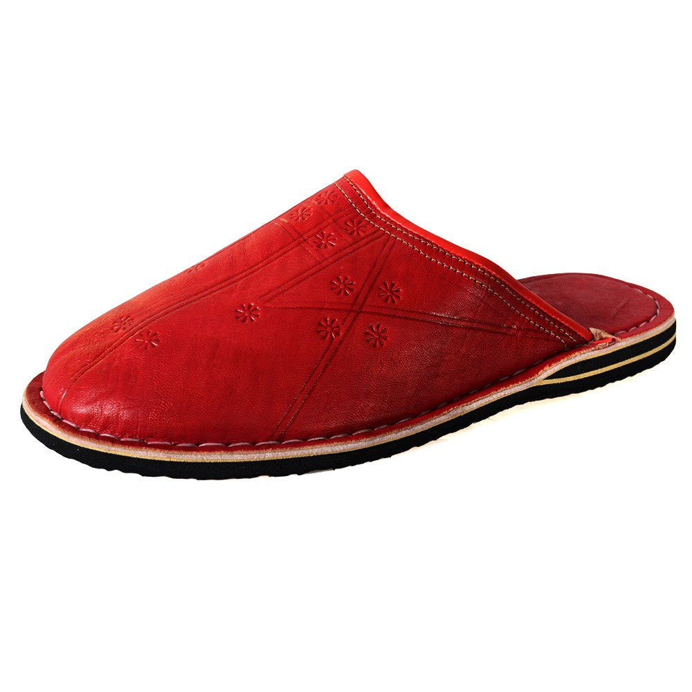 Babucha Piel Punta Redonda - Varios Colores - NOVEDAD