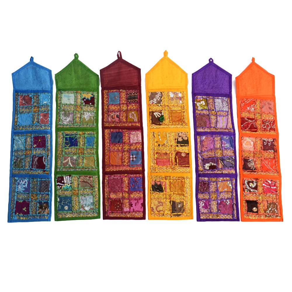 Tapete Patchwork Brillante - Guarda Cartas - Artesanal - 75 x 19 cm- Varios Colores