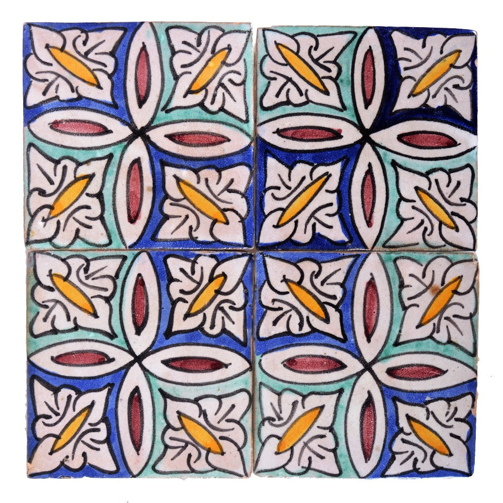 Azulejo Andalusí - 10 cm - Varios Diseños- Artesanal- Modelo 33