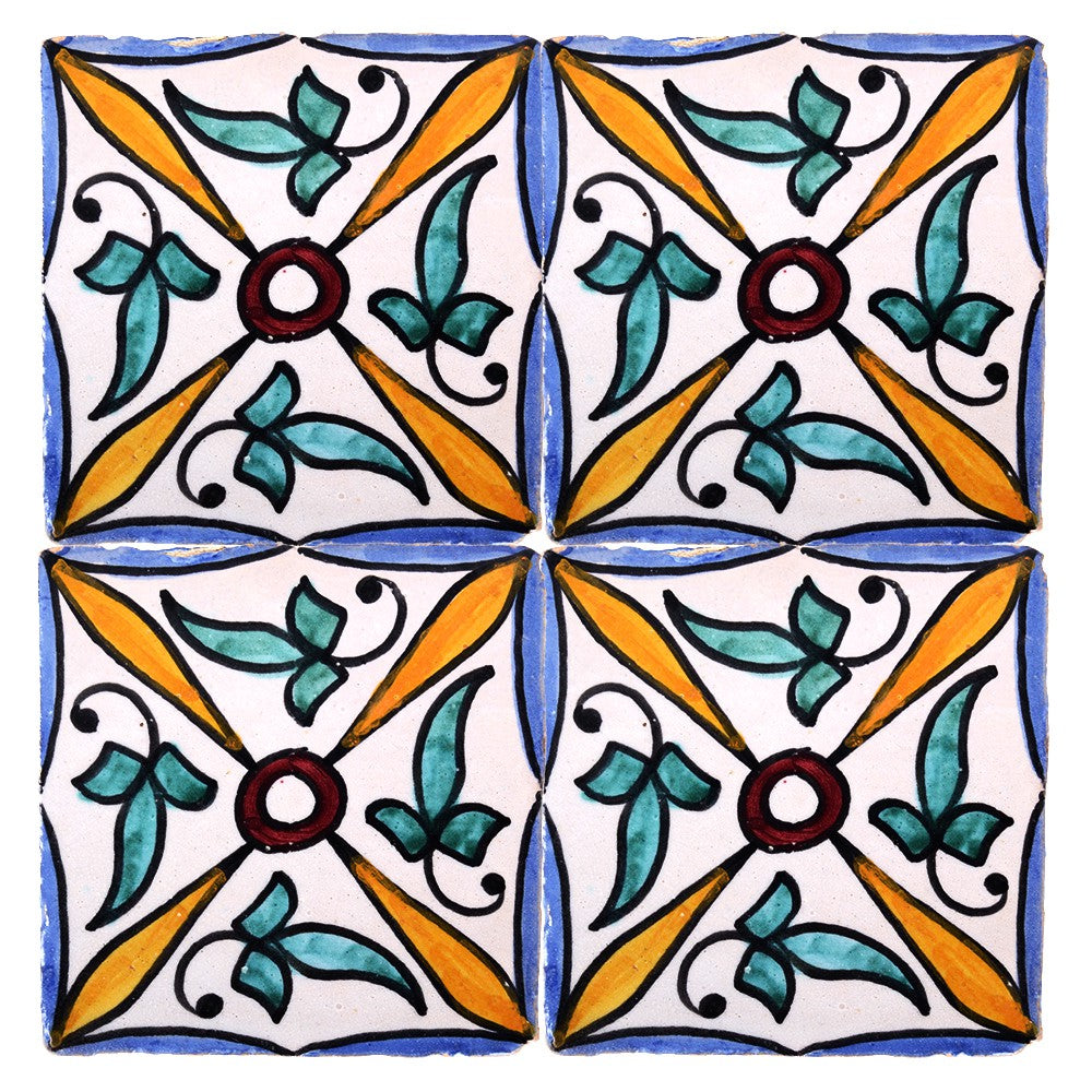 Azulejo Andalusí - 10 cm - Varios Diseños- Artesanal- Modelo 36