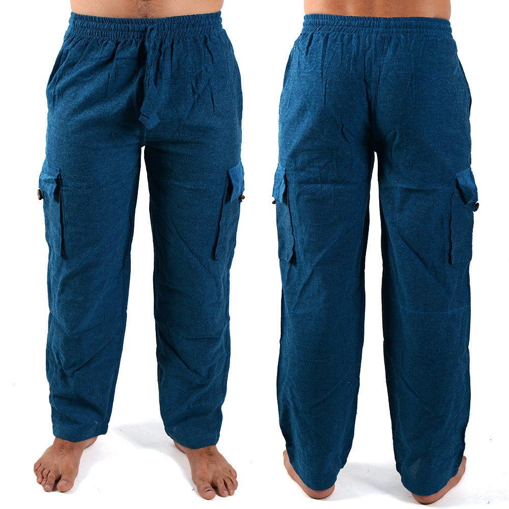 Pantalón Algodón Bolsillos - Tela Fresquita - Varios Colores Y Tallas