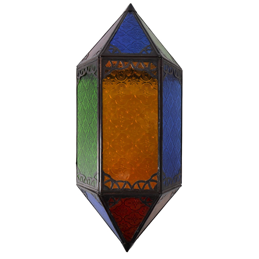 Aplique Cristal Calado - Multicolor - Rombo - 43 cm