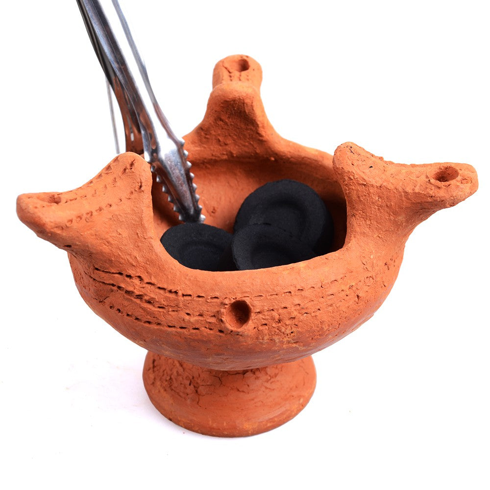 Incensario Barro Africano - 10 cm - Brasero - Artesano