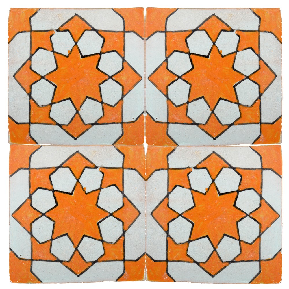 Azulejo Andalusí - 10 cm - Varios Diseños- Artesanal- Modelo 41