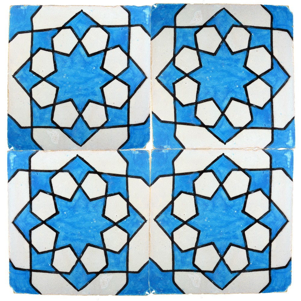 Azulejo Andalusí - 10 cm - Varios Diseños- Artesanal- Modelo 42