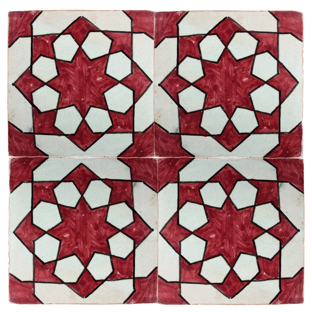 Azulejo Andalusí - 10 cm - Varios Diseños- Artesanal- Modelo 44