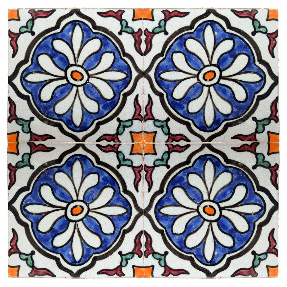 Azulejo Andalusí - 10 cm - Varios Diseños- Artesanal- Modelo 45