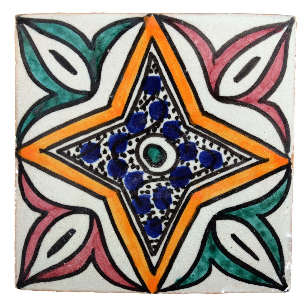 Azulejo Andalusí - 10 cm - Varios Diseños- Artesanal- Modelo 53