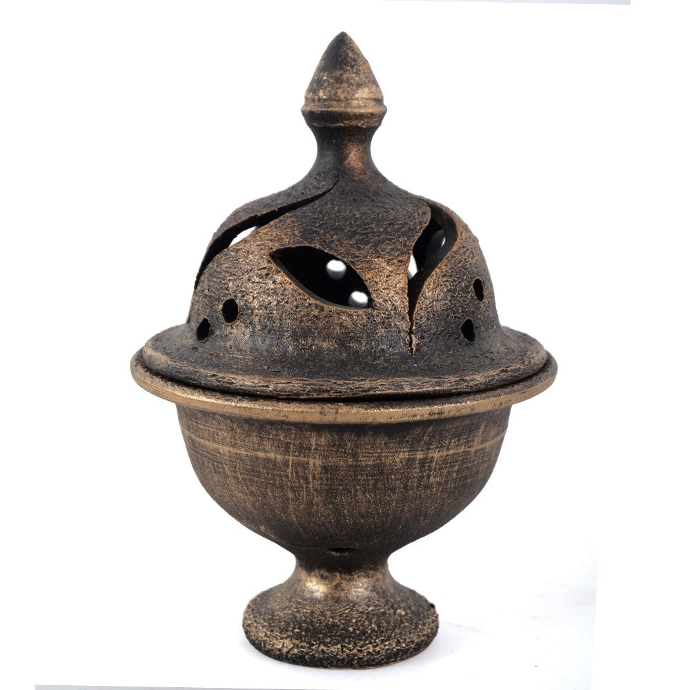 Incensario Barro Calado - Estilo Medieval - 2 Colores