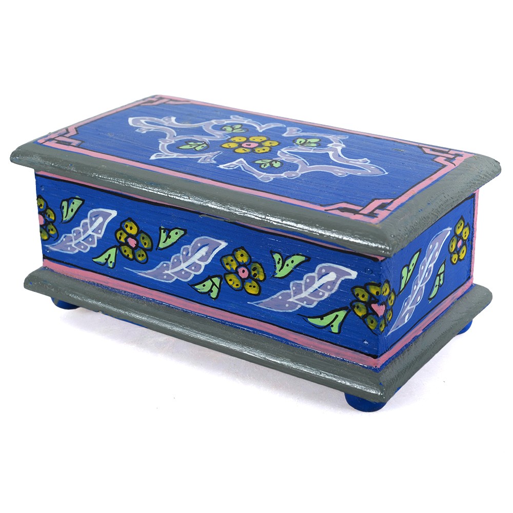 Caja Árabe - Hecho y Pintado a Mano - Colores Alegres - Calidad