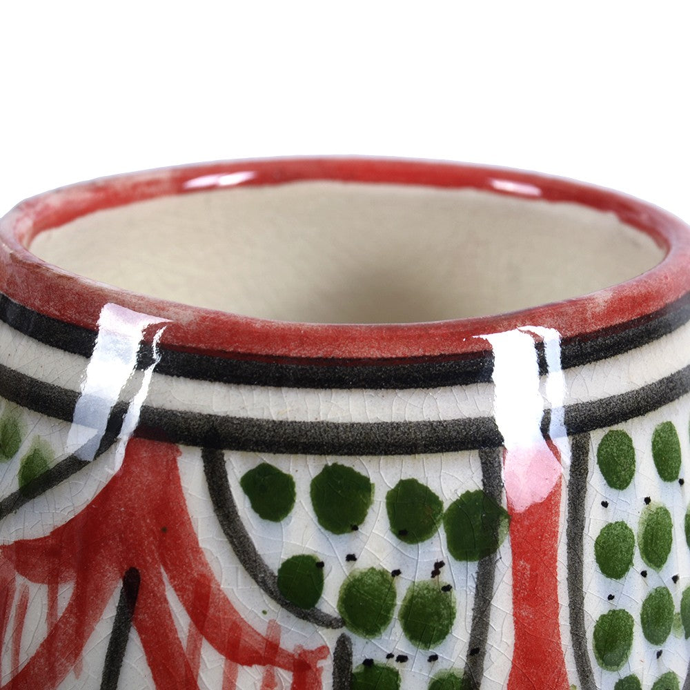 Taza Arabe Cerámica - Decorado Andalusí - Artesanal - 10 cm-Varios Colores