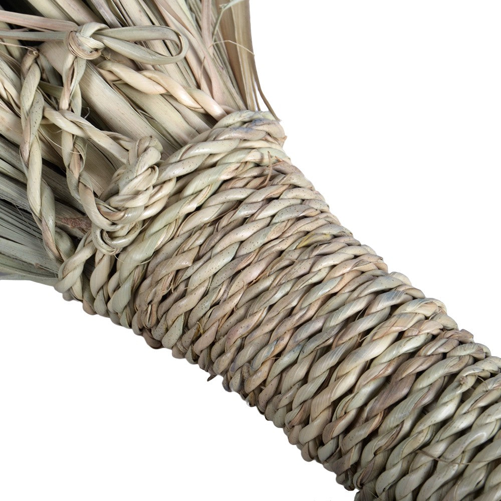 Escoba de Mano Artesanal Palmito - 46 cm - Ideal para Alfombras