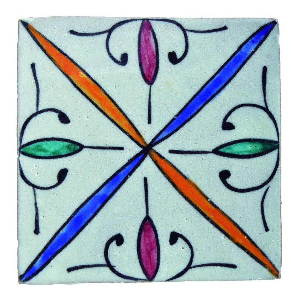 Azulejo Andalusí - 10 cm -Artesanal- Modelo 63