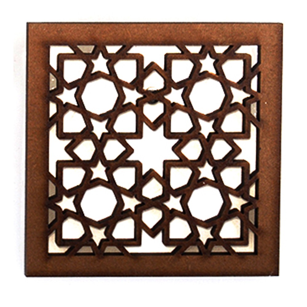 Celosia Arabe Calada - Diseño Alhambra - Iman Nevera - Modelo 4