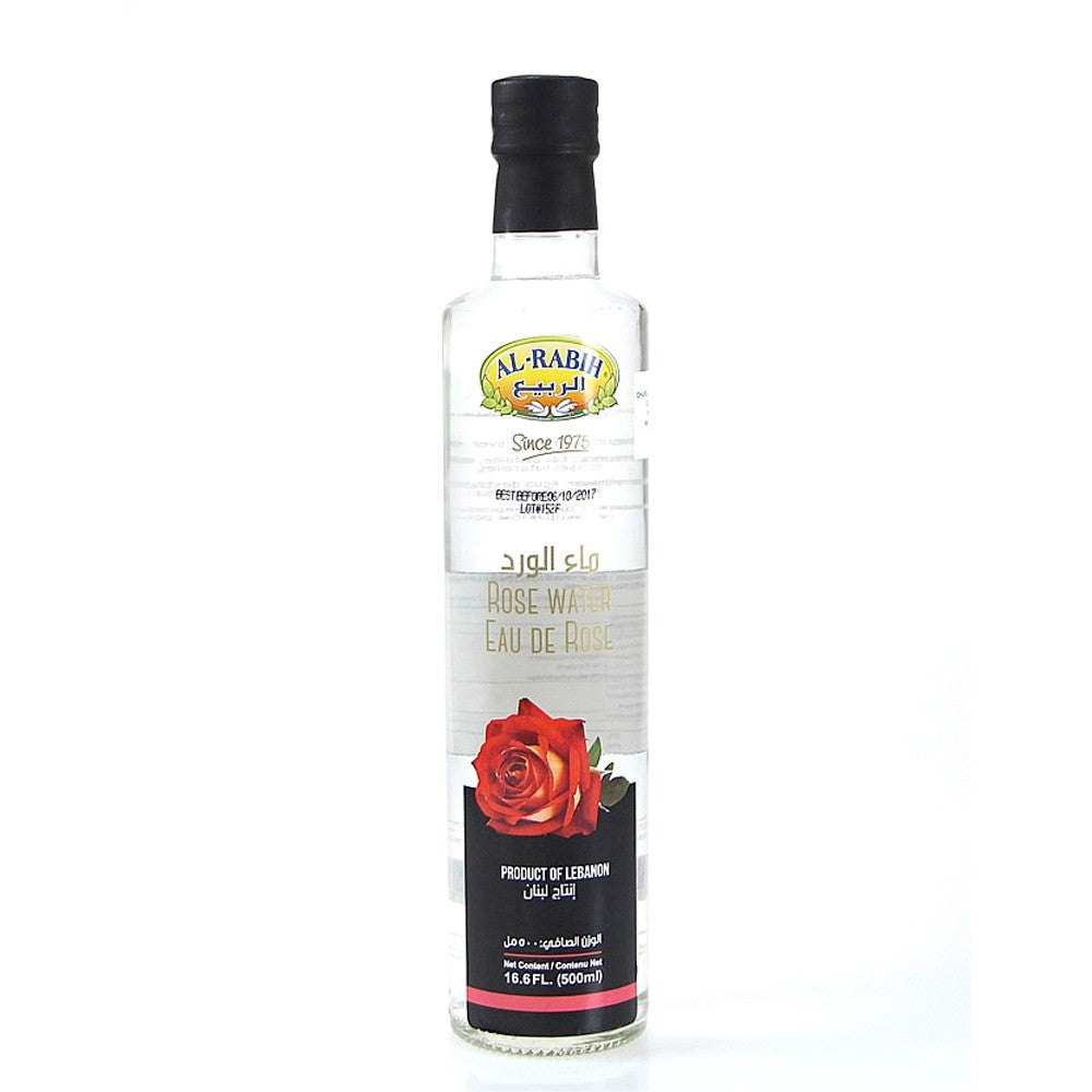 Agua de Rosas - Frasco Cristal- 1ª Calidad - Alimentario y Cosmético - Al-Rabih
