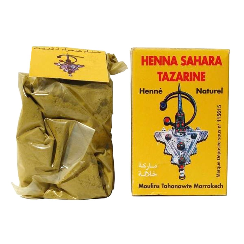 Henna Natural - Sahara Tazarine  -Gran Calidad - Natural - 80 gr