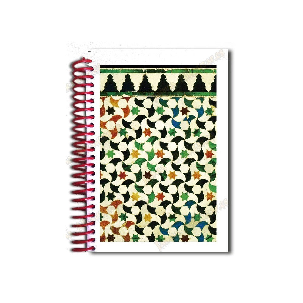Libreta Diseño Mosaico - Souvenir Arabe - Tamaño A6 - 100 Hojas