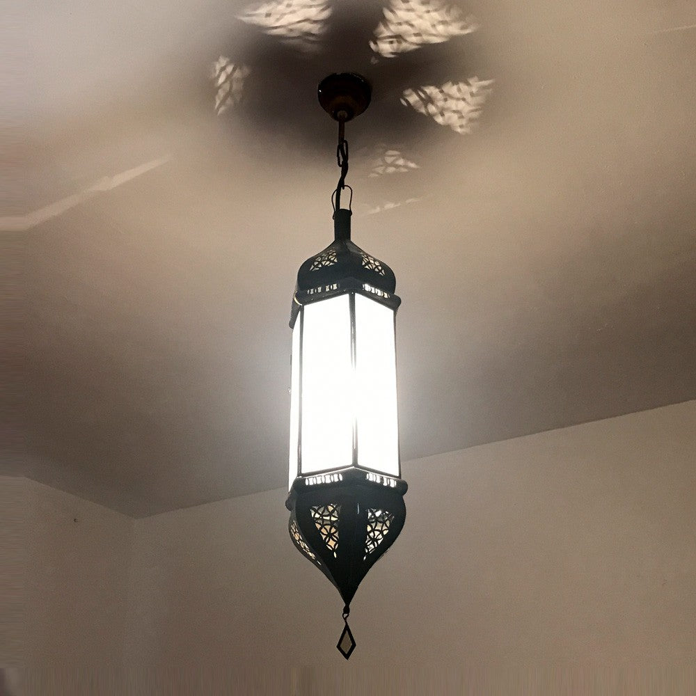 Lámpara Alargada Blanco Opaco - 60 cm - Modelo Katra