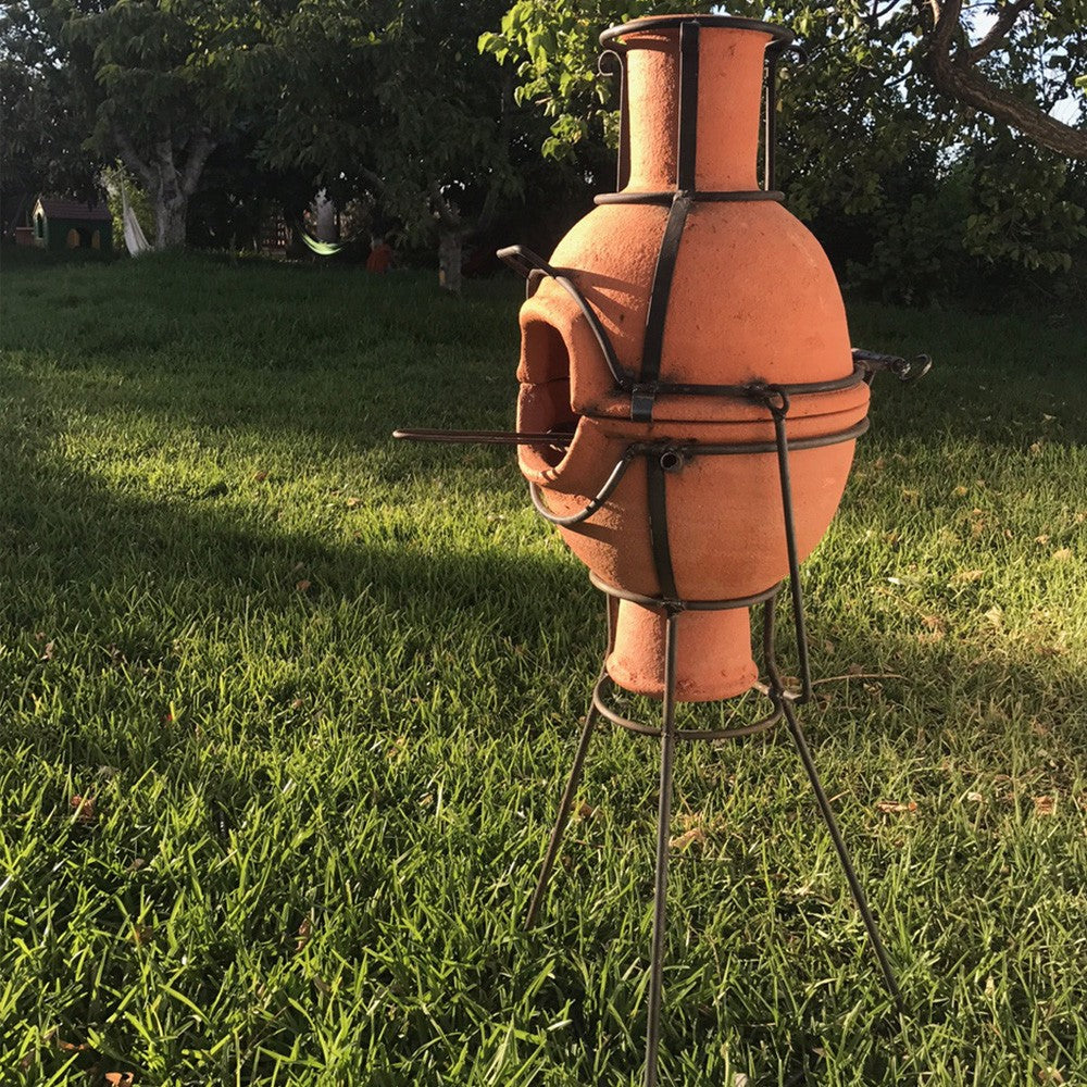 Barbacoa Grande - Forja y Barro - Artesanal - Modelo Chawi