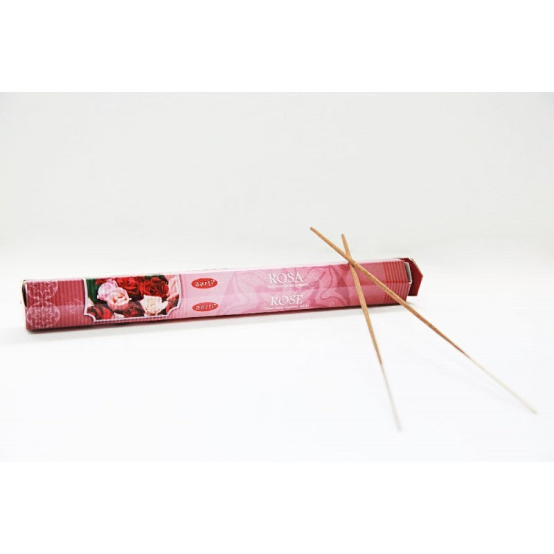 Incienso Aarti - Rosa - Hecho a Mano - 20 Varillas